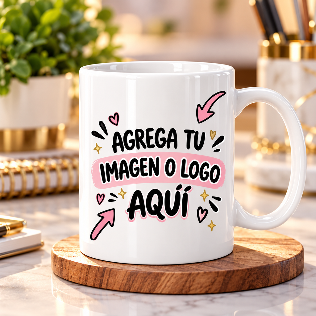 Tazón Personalizado Sublimable 11 oz | Diseña a tu Estilo
