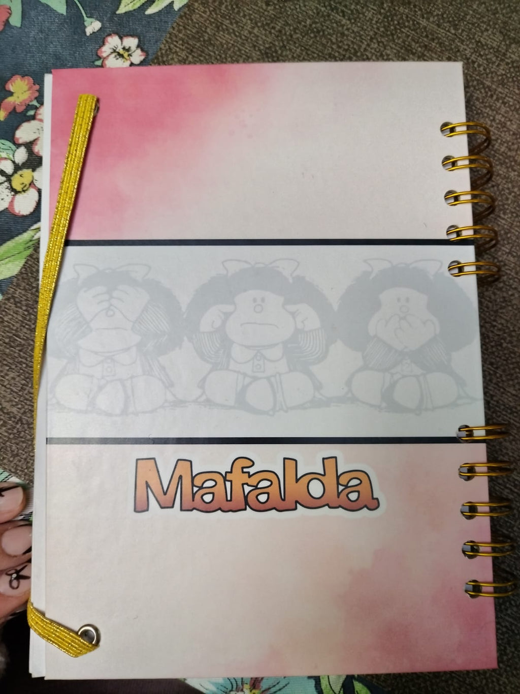 Agenda A5: contraportada Mafalda